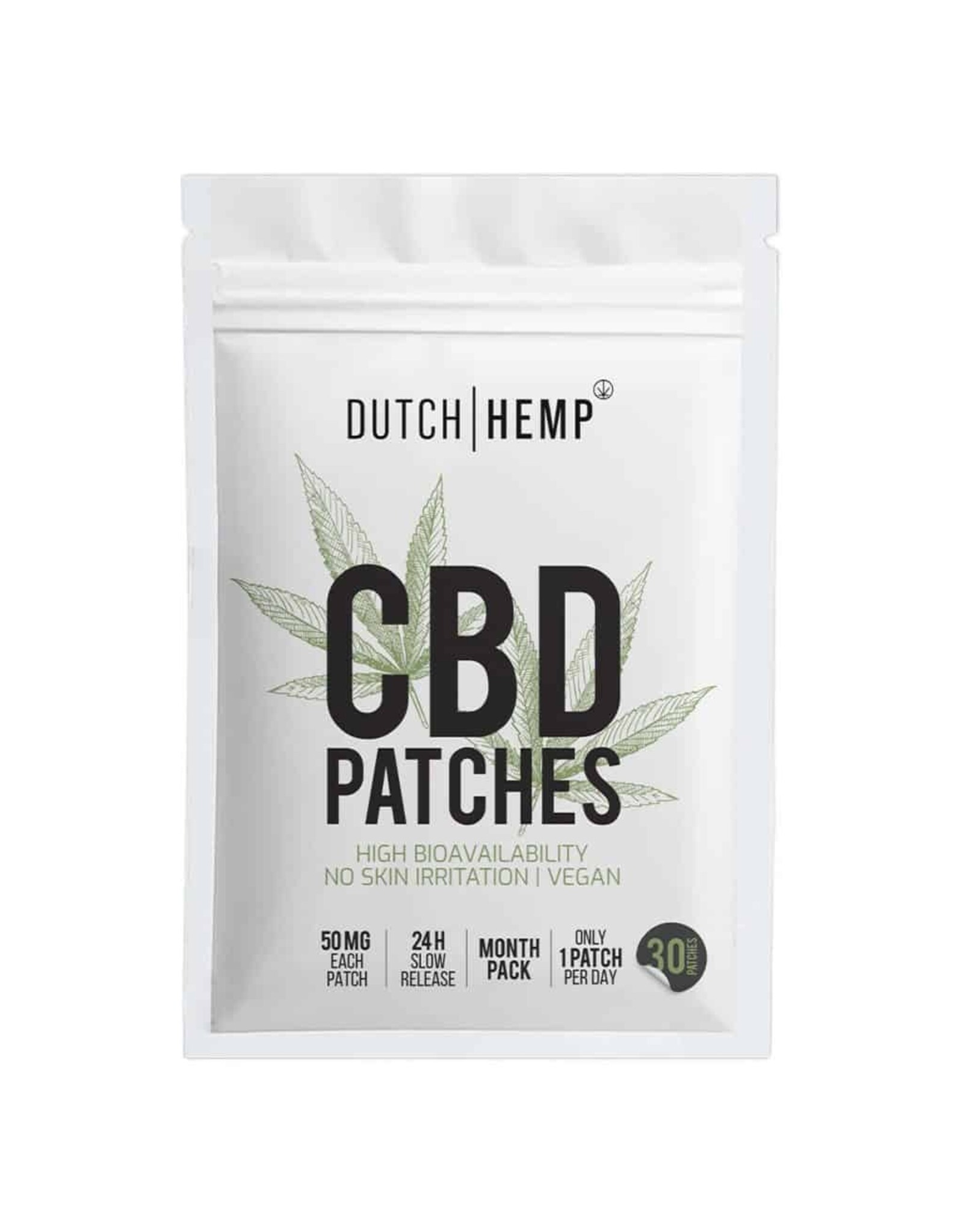 Dutch Hemp CBD Patches 50 mg (30stuks)
