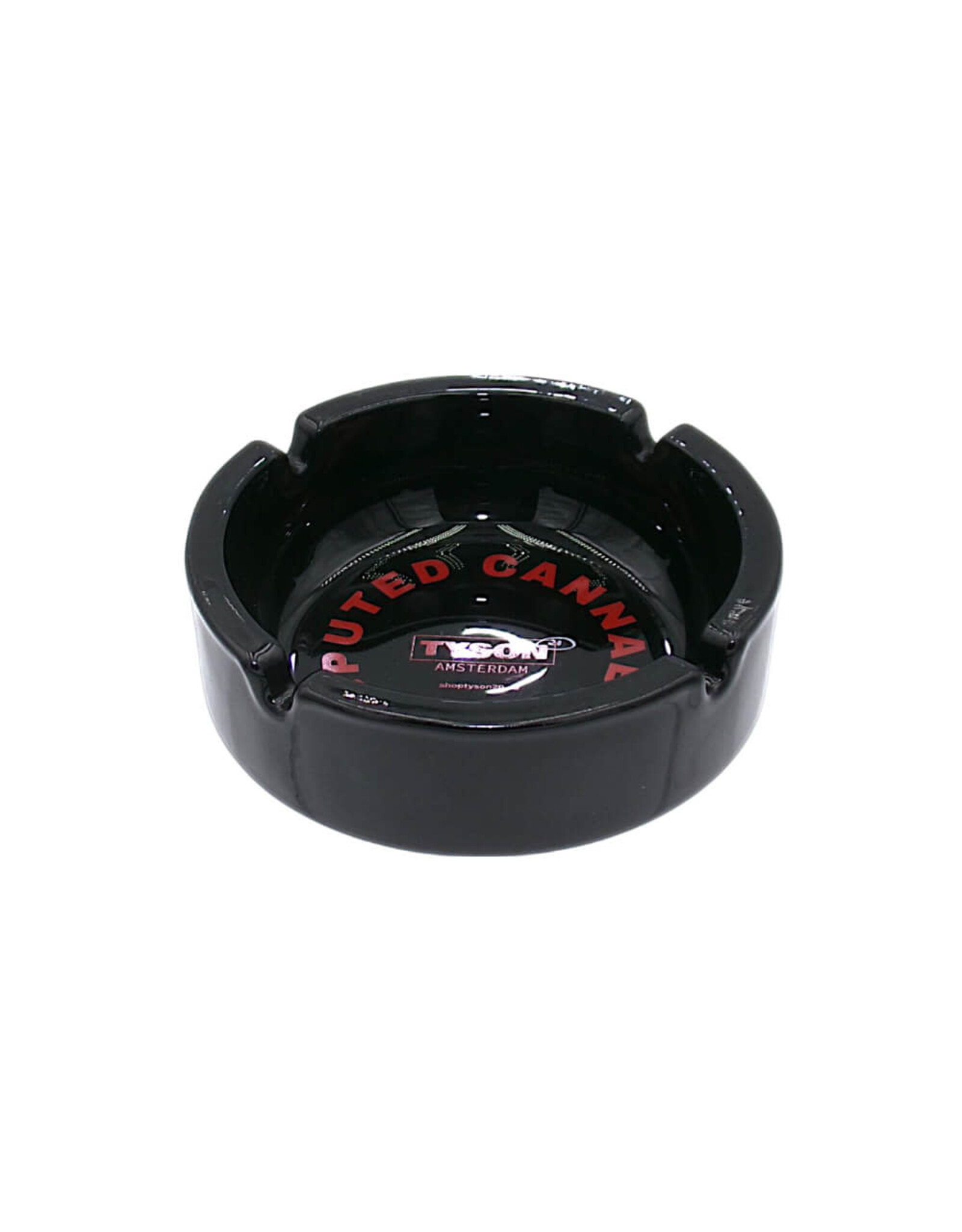 tyson Tyson 2.0 Undisputed Cannabis Glass Ashtray Black