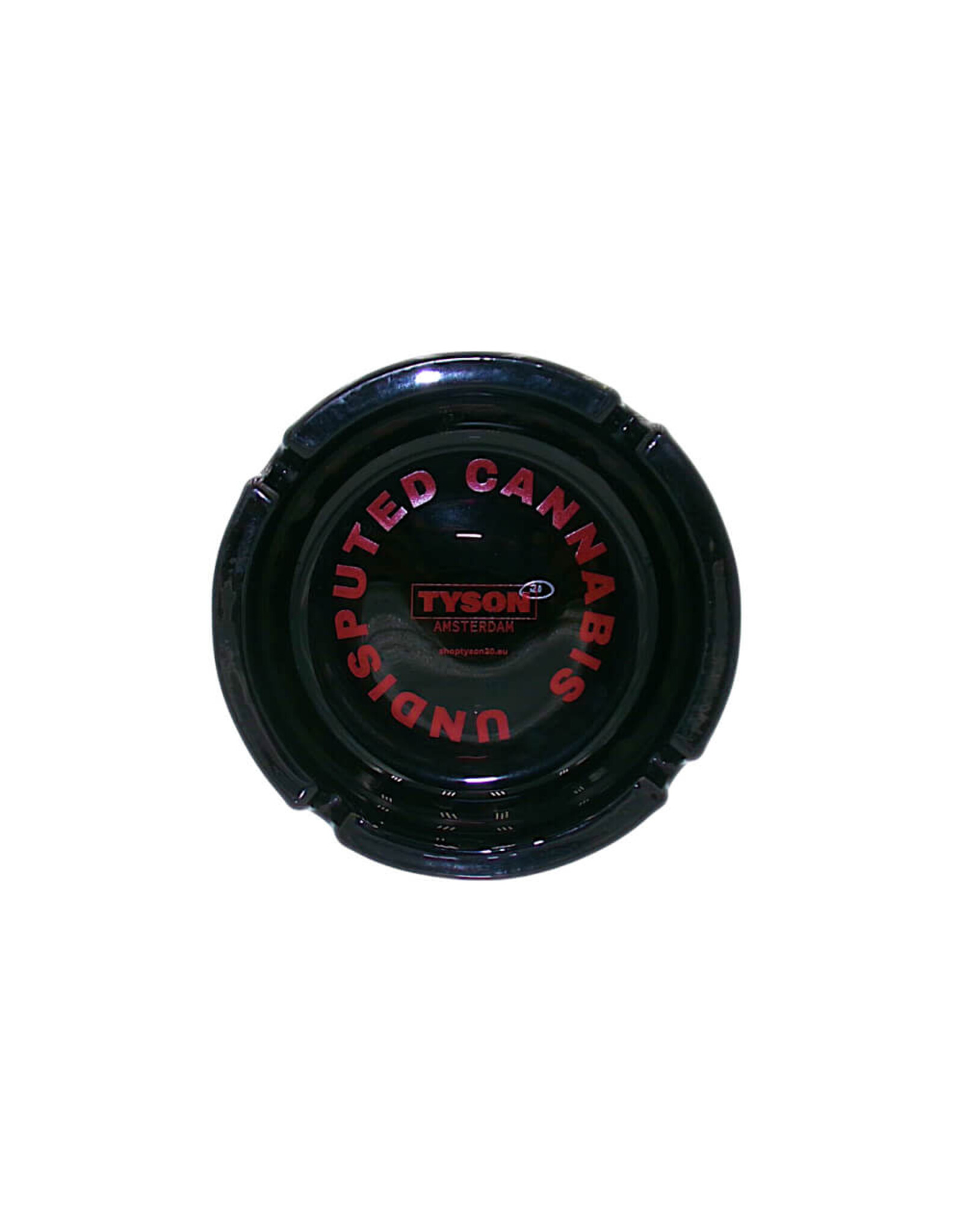 tyson Tyson 2.0 Undisputed Cannabis Glass Ashtray Black