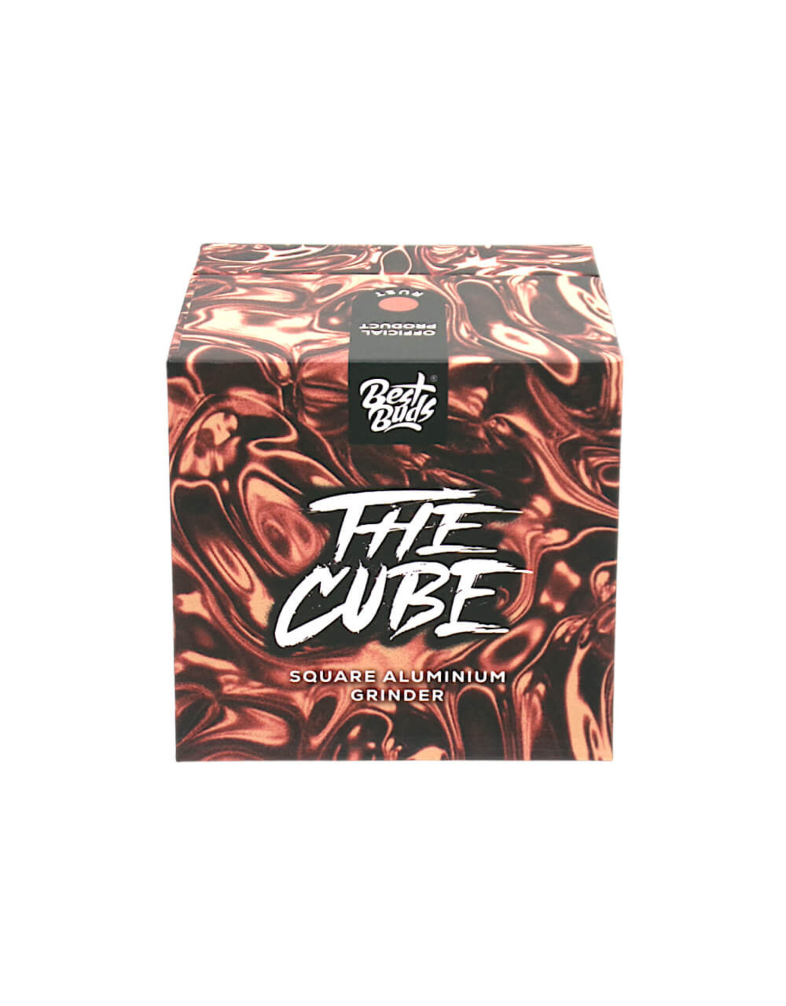 Best Buds Best Buds The Cube Aluminium Grinder Rust 4 Parts (50mm)