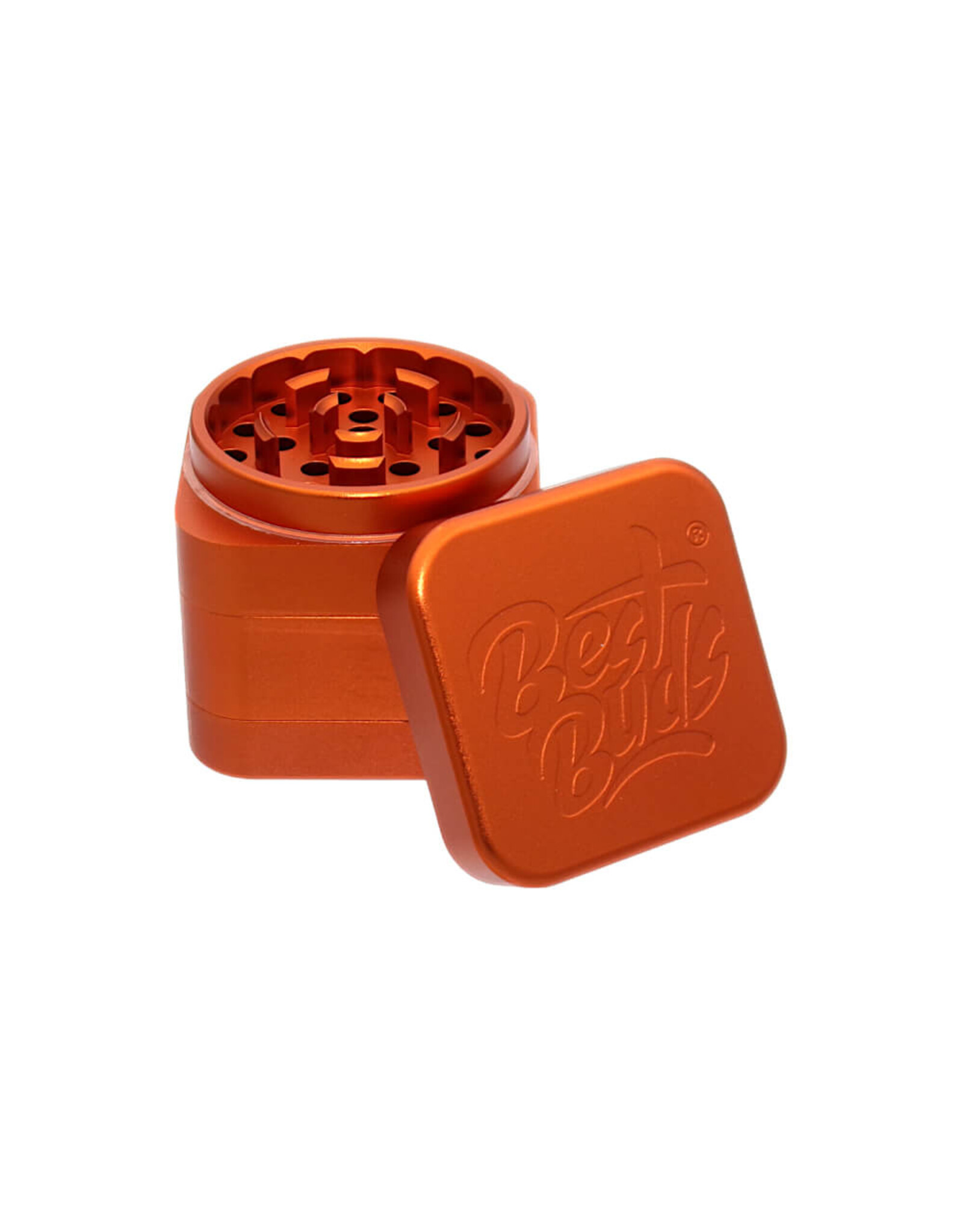 Best Buds Best Buds The Cube Aluminium Grinder Rust 4 Parts (50mm)