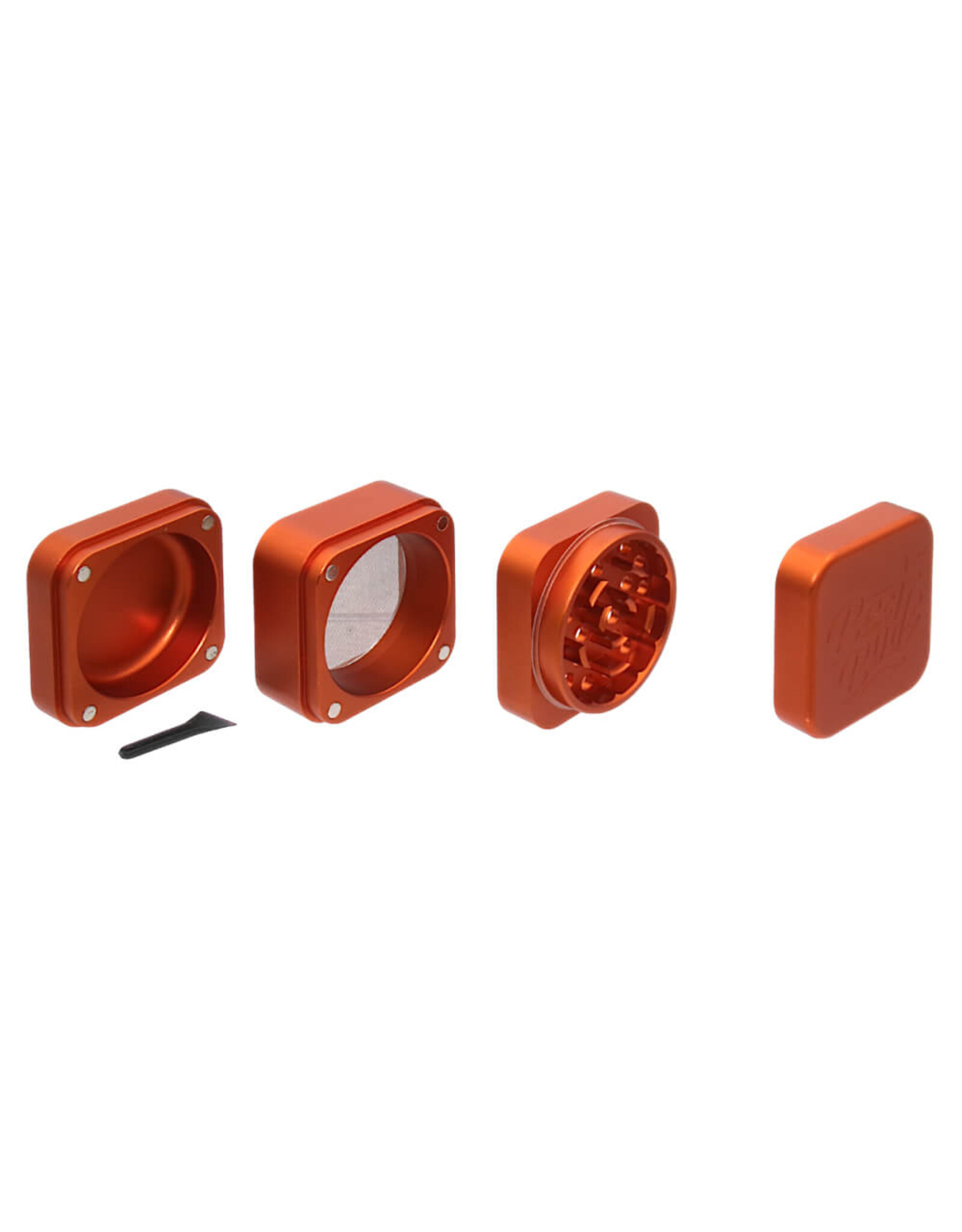 Best Buds Best Buds The Cube Aluminium Grinder Rust 4 Parts (50mm)