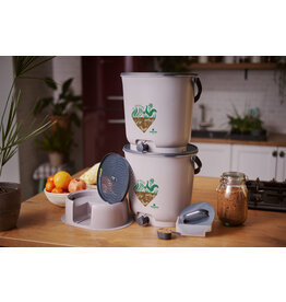 Bokashi Keukenemmerset   Grijs - 15 liter