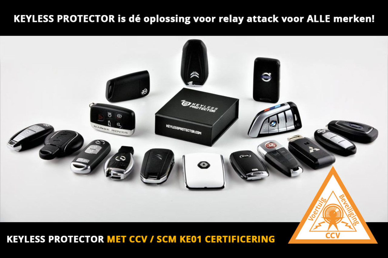 Keyless Protector 2 x Keyless Protector met CCV SCM KE01 certificaat Keyless Protector 2 x Keyless Protector met CCV SCM KE01 certificaat