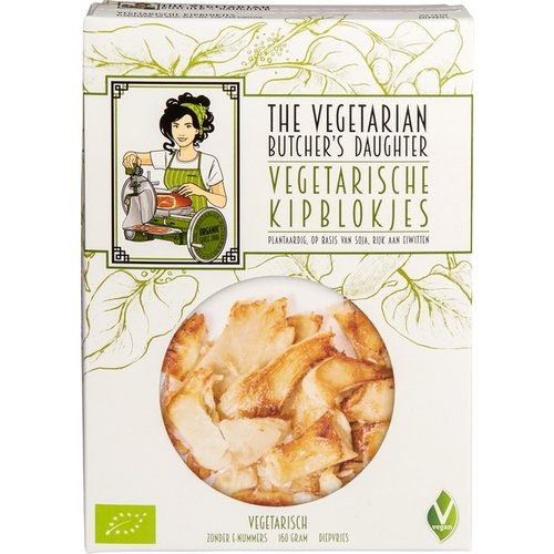 The Vegetarian Butcher's Daughter Diepvries Vegetarische Kipblokjes 160 gram