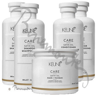 Keune CARE Satin Oil 2x shampoo  2x conditioner en 1x Mask