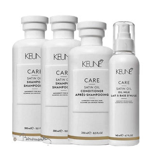 Keune CARE Satin Oil shampoo, conditioner en oil milk