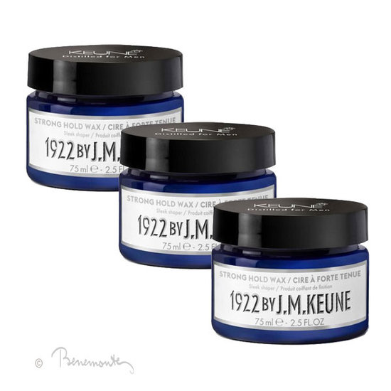1922 by JM Keune 1922 by JM Keune Strong Hold Wax 3x75 ml voordeelpack 1922 by JM Keune 1922 by JM Keune Strong Hold Wax 3x75 ml voordeelpack