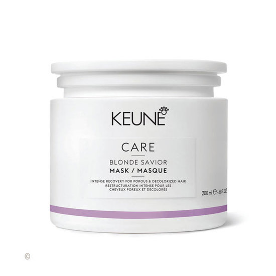 Keune Care Keune Care Blonde Savior haarmasker herstelt de haarbindingen. Keune Care Keune Care Blonde Savior haarmasker herstelt de haarbindingen.