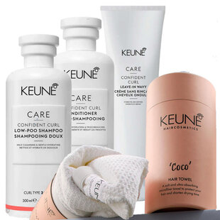 Keune Care Curl Confident Wavy combi-pack & hairtowel