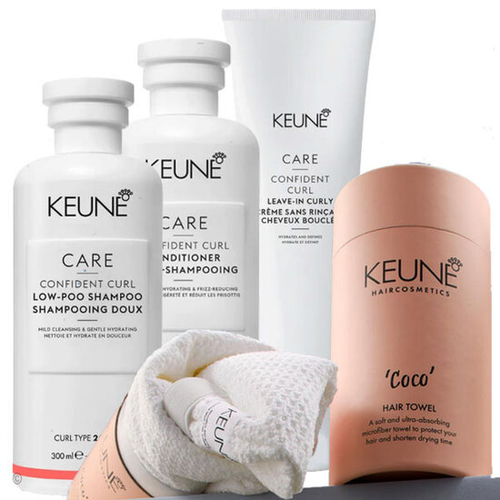 Keune Care Keune Care Curl Confident Curly combi-pack & hairtowel Keune Care Keune Care Curl Confident Curly combi-pack & hairtowel