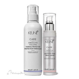 Keune CARE Absolute Volume Thermal Protector en Keratin Smooth serum