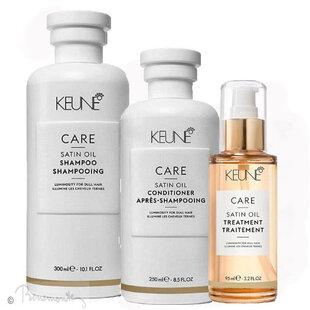 Keune CARE Satin Oil aanbieding shampoo, conditioner en Oil treatment