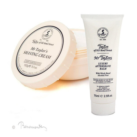 Taylor of Old Bond Street Mr Taylor's shaving cream & Mr Taylor's Luxury aftershave balm Taylor of Old Bond Street Mr Taylor's shaving cream & Mr Taylor's Luxury aftershave balm