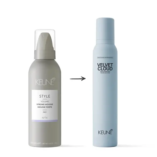 Keune Style Keune Velvet Cloud strong mousse Keune Style Keune Velvet Cloud strong mousse