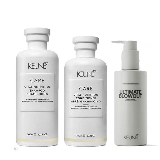 Keune Care Keune CARE Vital Nutrition shampoo, conditioner en Style Blowout Gelee  combipack