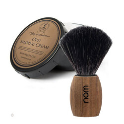 NOM scheerkwast Black Fibre® Essenhout & Taylor scheercréme OUD