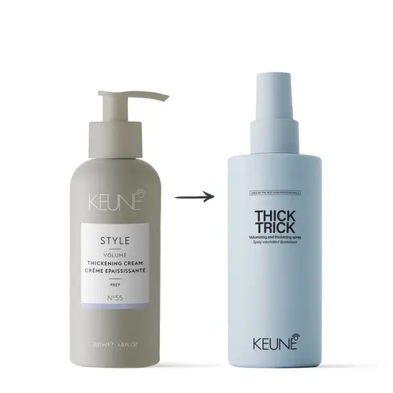 Keune Style Keune Style Thick trick thickening spray 3x200 ml met hittebescherming  voordeelpack Keune Style Keune Style Thick trick thickening spray 3x200 ml met hittebescherming  voordeelpack