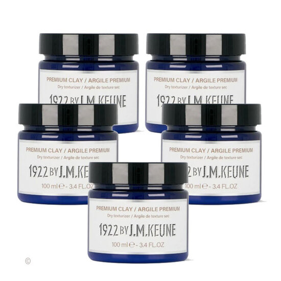 1922 by JM Keune 1922  by J.M. Keune Premium Clay 5x100 ml voordeelpack 1922 by JM Keune 1922  by J.M. Keune Premium Clay 5x100 ml voordeelpack