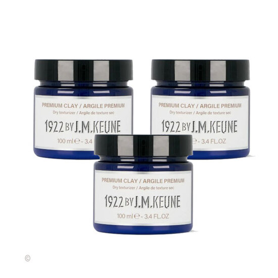 1922 by JM Keune 1922  by J.M. Keune Premium Clay 3x100ml voordeelpack