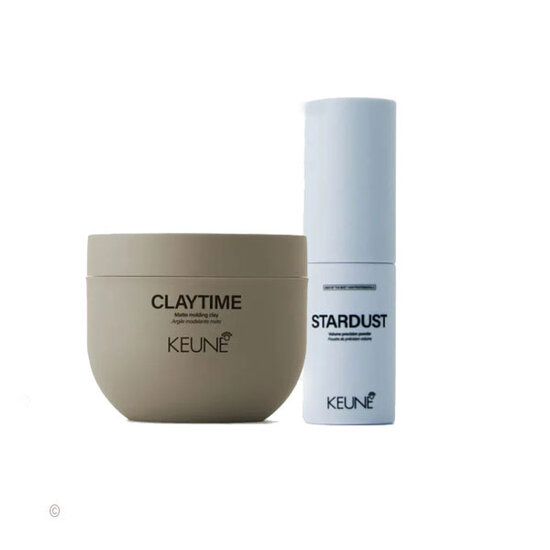 Keune Style Keune Claytime en Keune Stardust Volume Powder voor volume in je haar