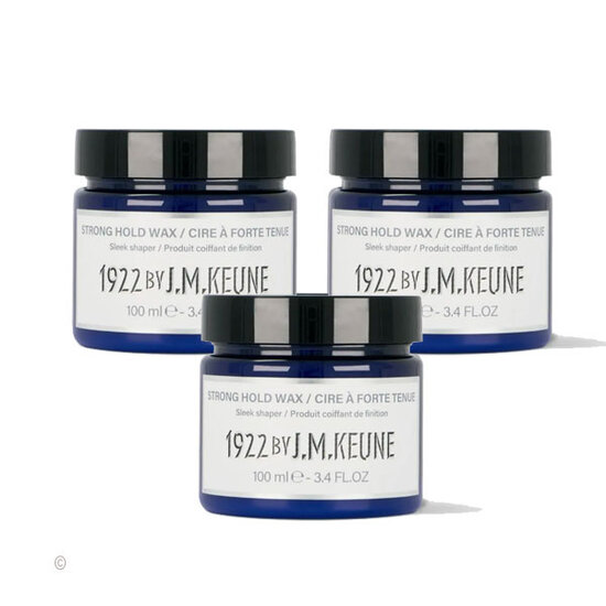 1922 by JM Keune 1922 by JM Keune Strong Hold Wax 3x100ml voordeelpack