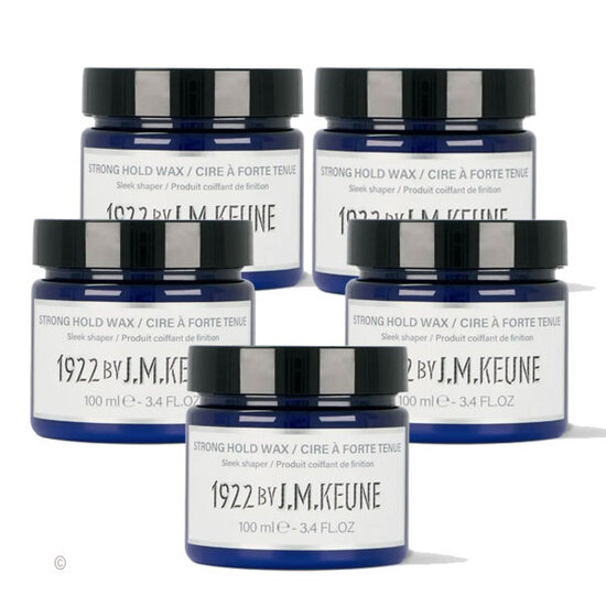 1922 by JM Keune 1922 by JM Keune Strong Hold Wax 5x100ml voordeelpack