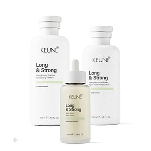 Keune Long & Strong strengthening shampoo, conditioner en serum