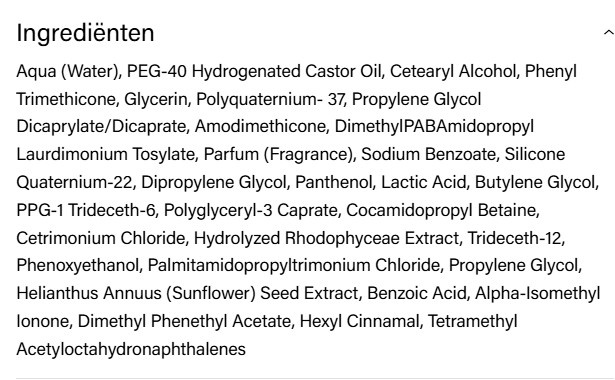 Ingrediënten Keune Color Brillianz Protecy spray 150 ml