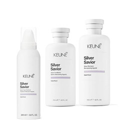 Keune Silver Savior shampoo, conditioner en foam treatment