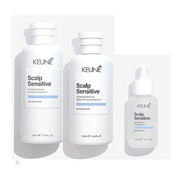 Keune Scalp Sensitive shampoo, conditioner en serum