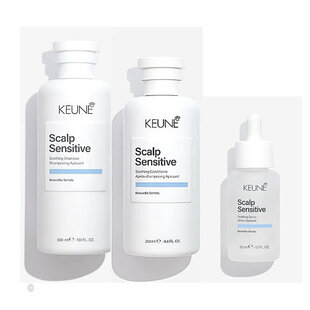 Keune Scalp Sensitive shampoo, conditioner en serum