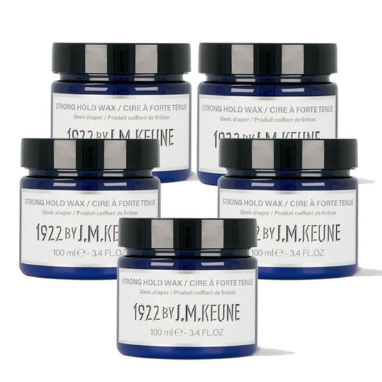 1922 by JM Keune 1922 by JM Keune Strong Hold Wax 5x100ml voordeelpack