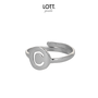 LOTT. ring Initiaal Zilver