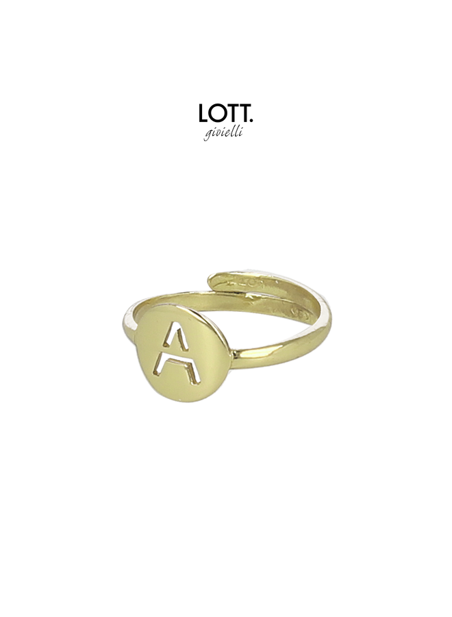 LOTT. Initial Collection ring Gold Plated