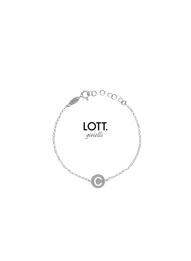 LOTT. Initial armband Silver