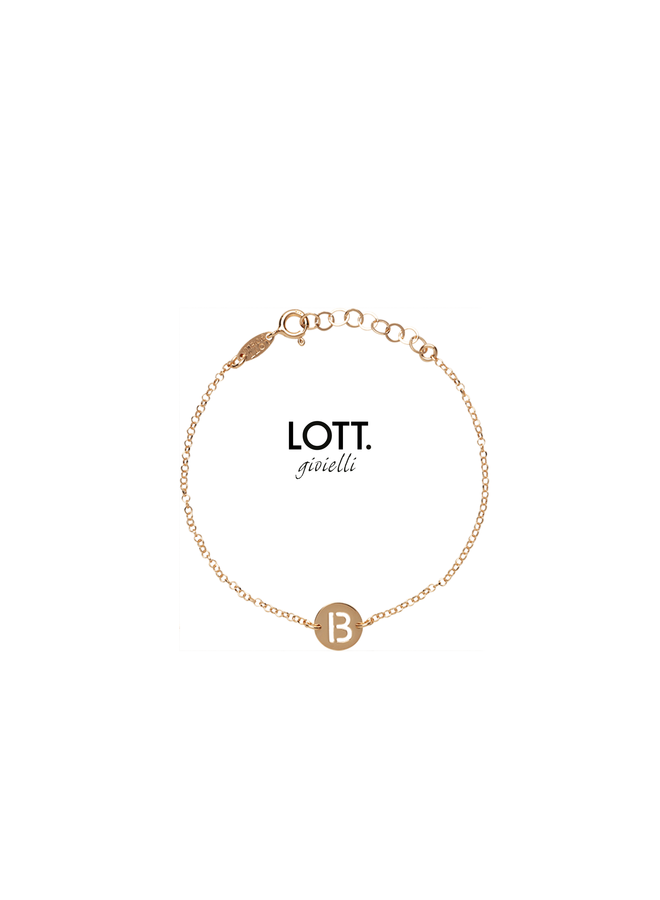 LOTT. Initial armband Rosé Gold Plated