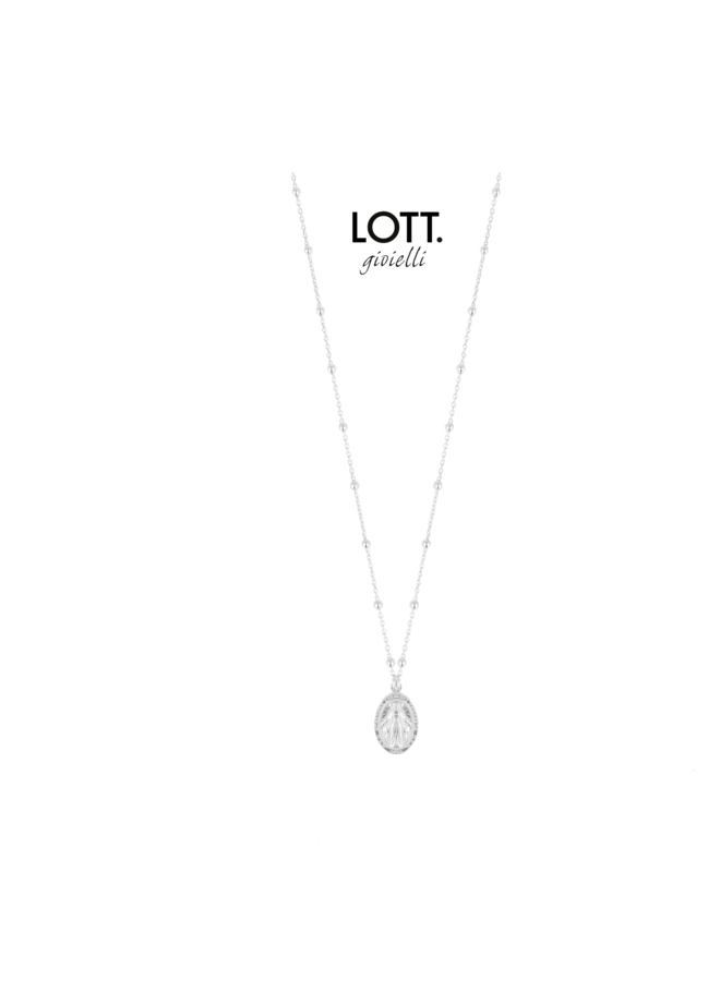 LOTT. Classic Collection ketting 901 Rosary Mary Silver