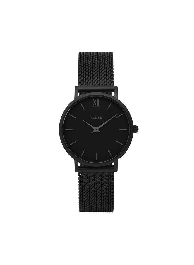 CLUSE horloge Minuit Mesh Full Black