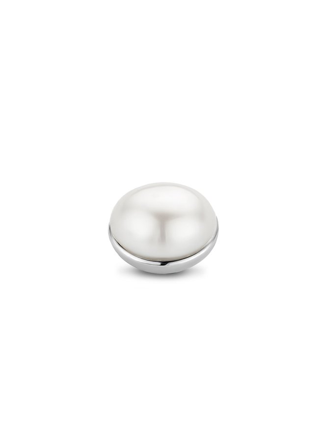 Melano Twisted meddy Pearl Zilverkleurig