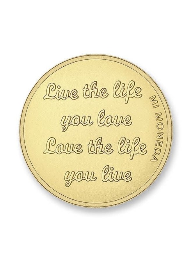 Mi Moneda Munt Carpe Diem Live The Life Gold Plated Jewelz More