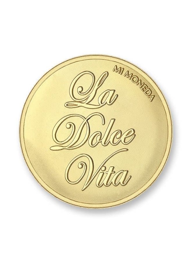 Mi Moneda munt Dolce Vita & Veni Vidi Vici Gold Plated