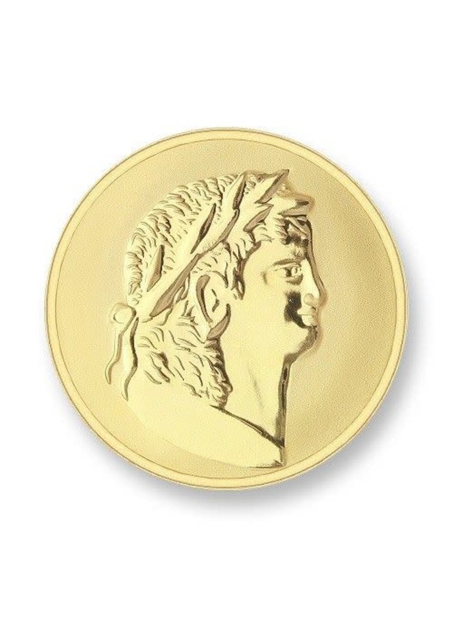 Mi Moneda munt Roman & Scarabee Gold Plated