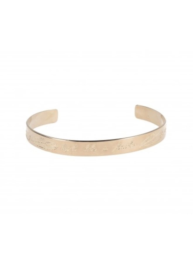 LOTT. Gioielli bangle Feather Quote Rosé Gold Plated