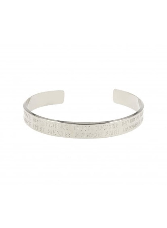 LOTT. Gioielli bangle Quote Silver Plated M