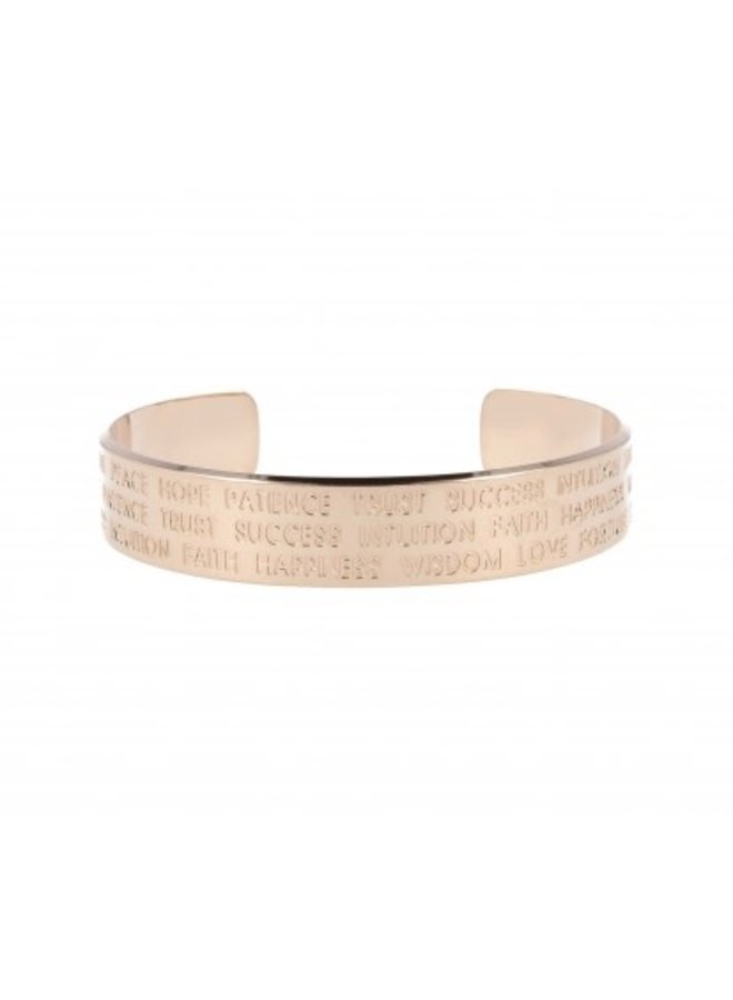 LOTT.  Giloielli bangle  Quote Rosé Gold Plated L