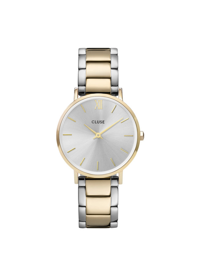 CLUSE horloge Minuit 3-Link Gold/Silver