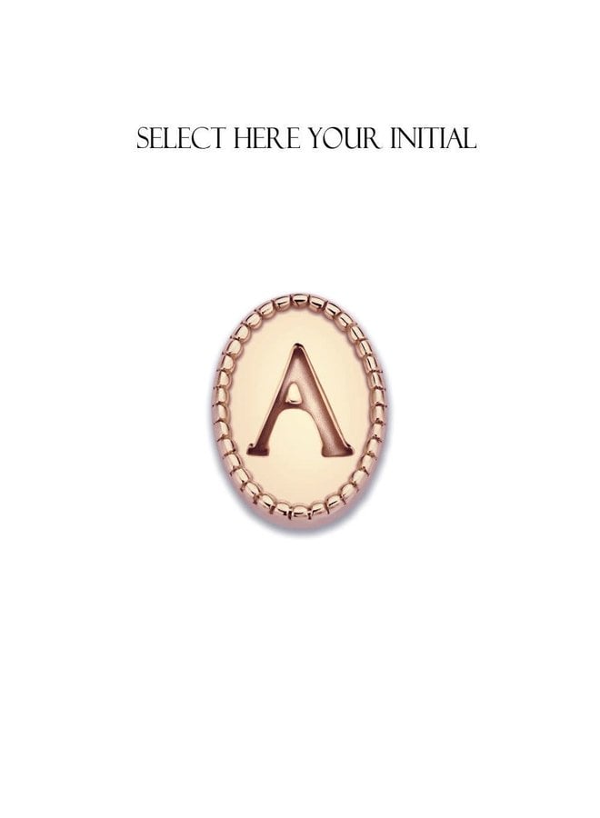 Mi Moneda Icons Initial Rose Gold Plated