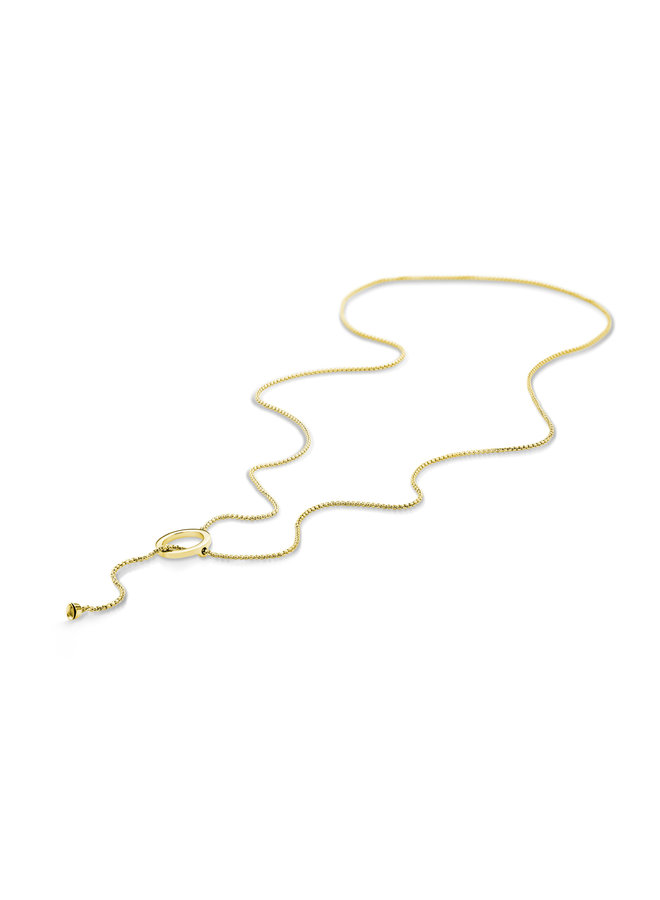 Melano Twisted ketting Circle Goudkleurig