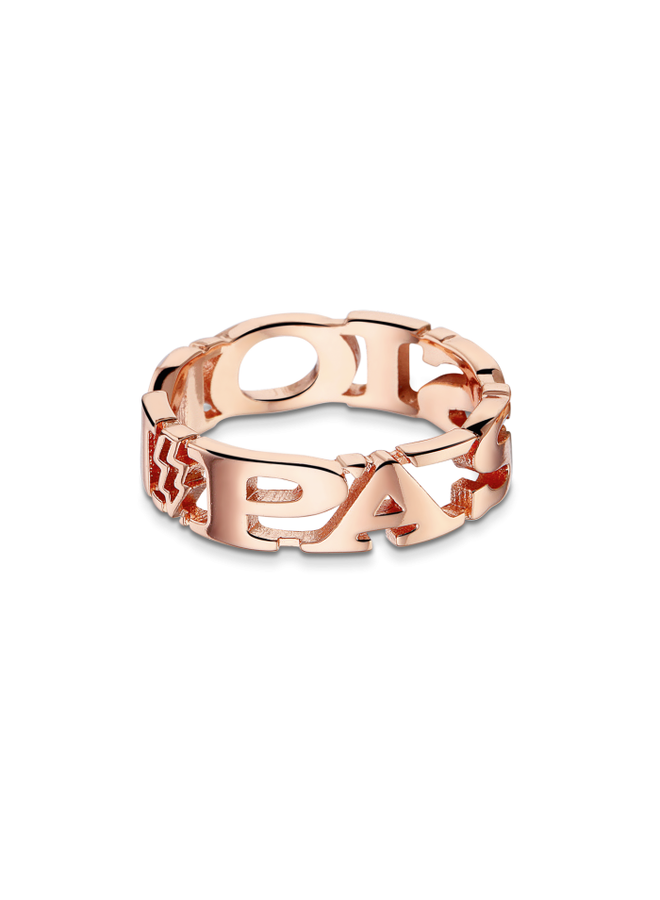 Take What You Need ring Passion Rosé Gold Plated mt 54